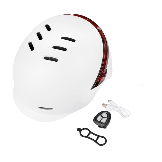 Casque- vélo- haute -visibilité -arrière- avec- clignotants