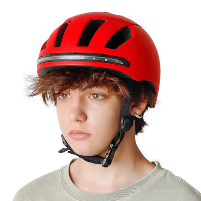 Casque -vélo- route- lumière- intégré
